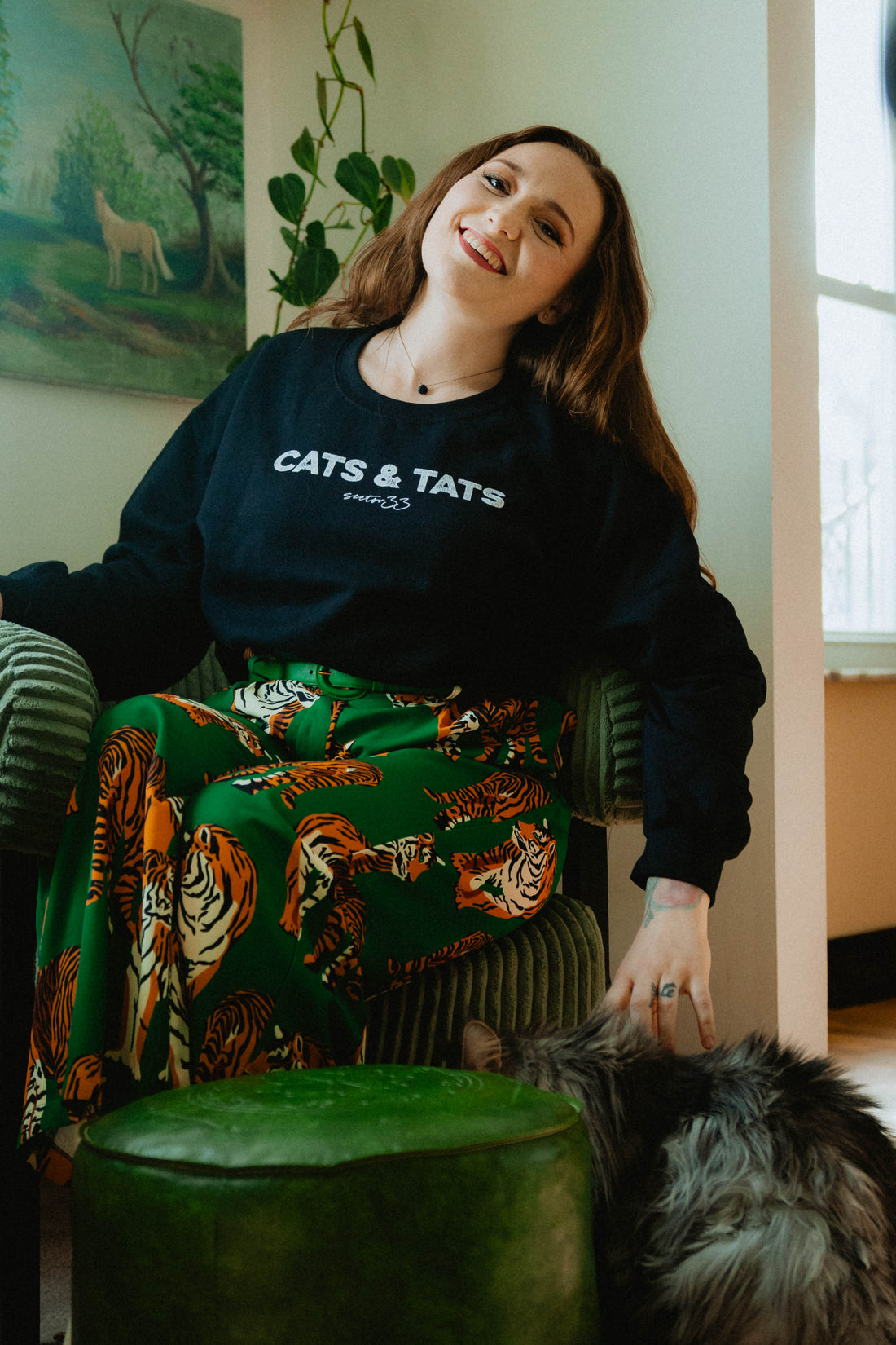 Cats & Tats Simple Crewneck