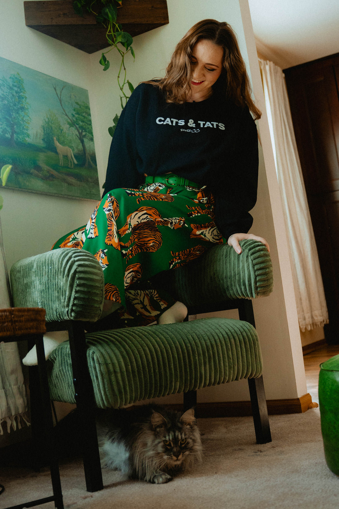 Cats & Tats Simple Crewneck