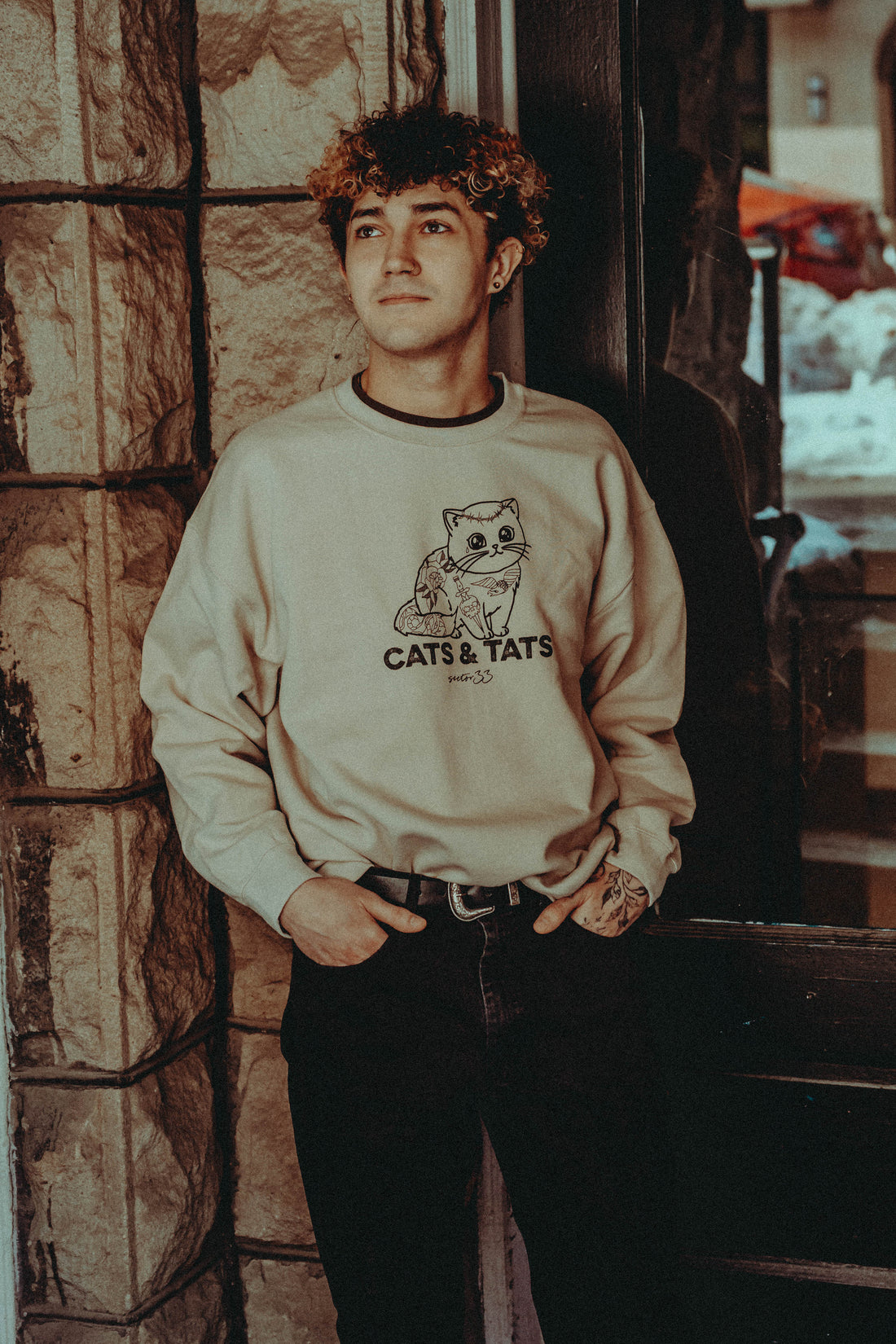 Cats & Tats Graphic Crewneck